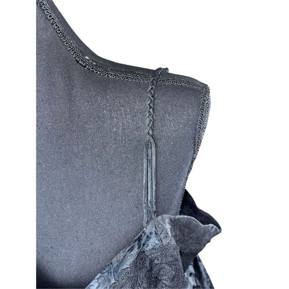 Victoria secrets Large 90’s gold label black goth sexy maxi sleep gown slip - Picture 7 of 9